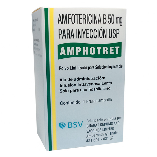 Amfotericina B 50mg Polvo Liofilizado para Inyección USP