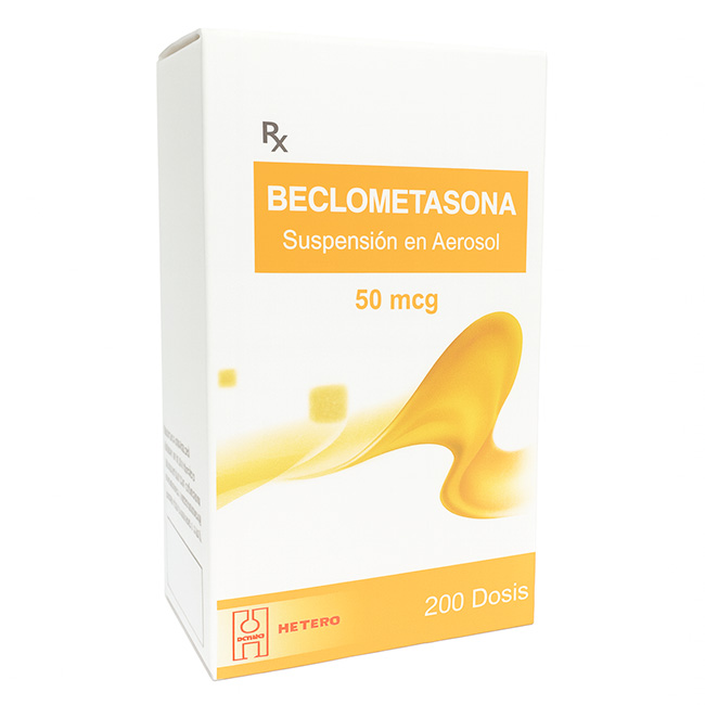 Beclometasona 50mcg Suspensión en Aerosol
