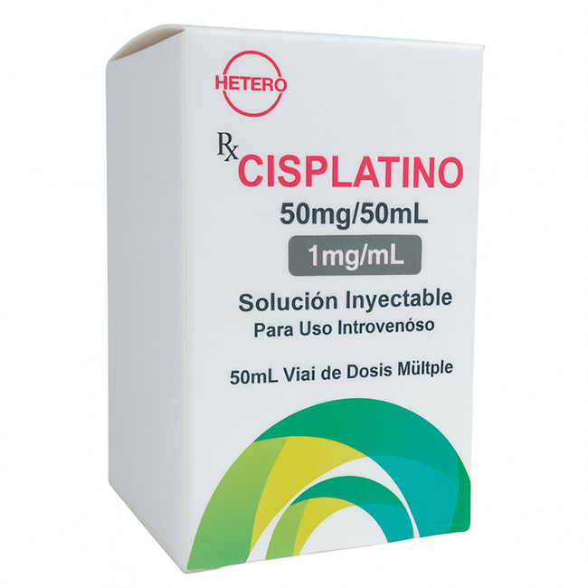 Cisplatino 50mg/50mL Solución Inyectable (1mg/mL)
