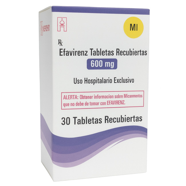 Efavirenz 600mg Tabletas Recubiertas