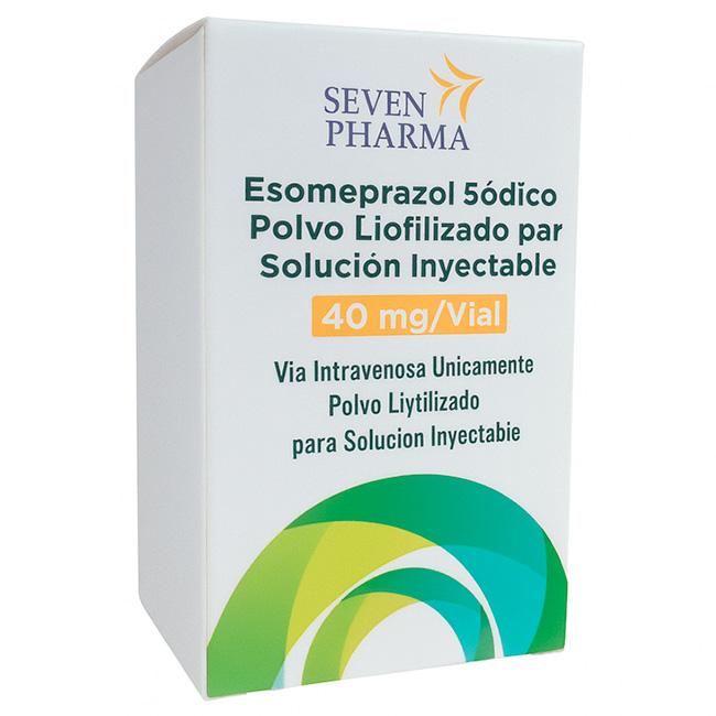 Esomeprazol Sódico 40mg/Vial Polvo Liofilizado para Solución Inyectable