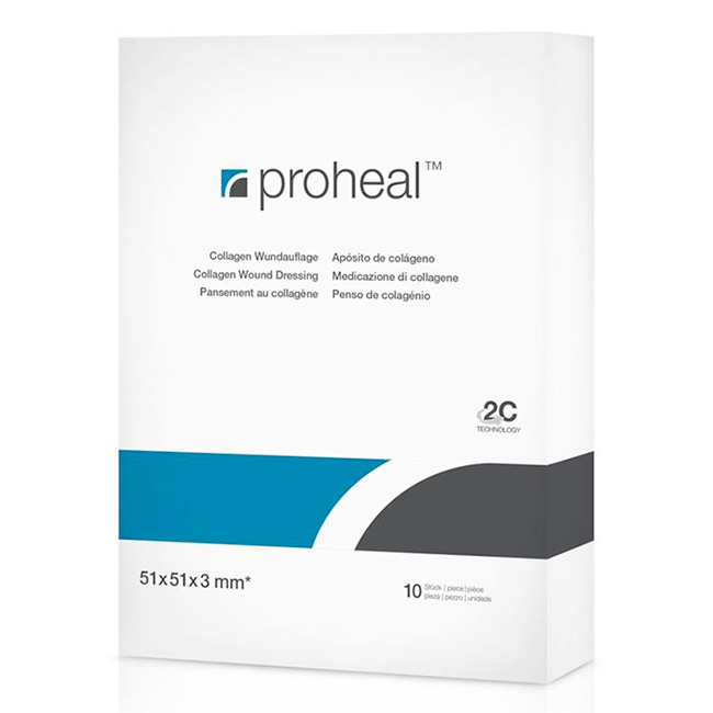 Proheal Apósito de Colágeno 51×51×3mm | 2C Technology