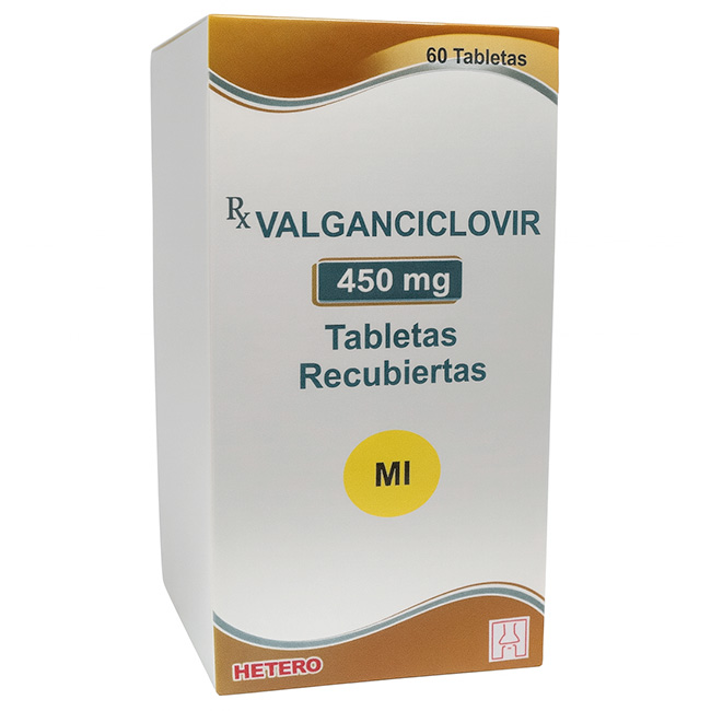 Valganciclovir 450mg 60 Tabletas Recubiertas | Antiviral para Tratamiento y Profilaxis de CMV