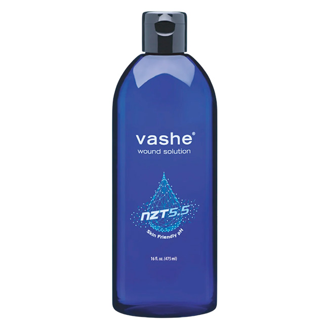 Vashe Wound Solution Solución limpiadora y cicatrizante para heridas con pH balanceado (475ml)