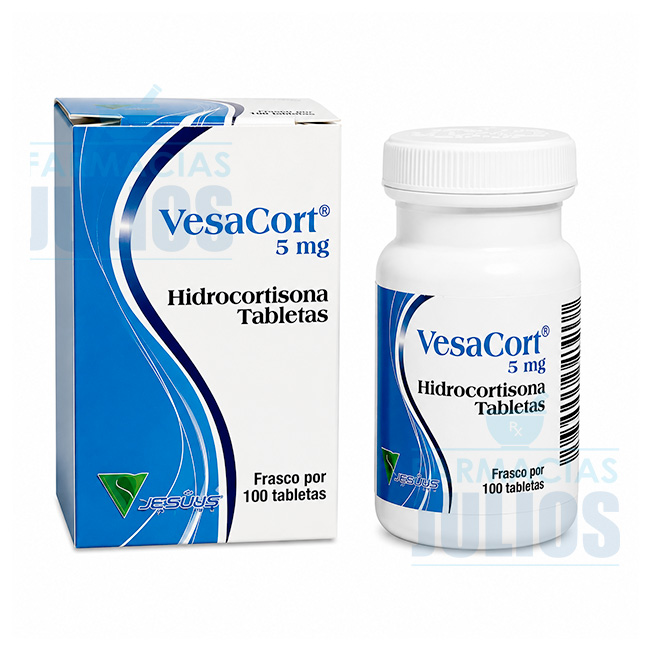 VesaCort® Hidrocortisona 5mg | Tabletas