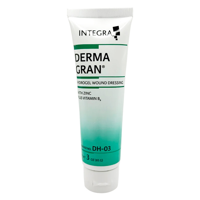 DermaGran Gel Hidrocoloide Amórfico para Heridas con Zinc y Vitamina B6 85g (3oz)