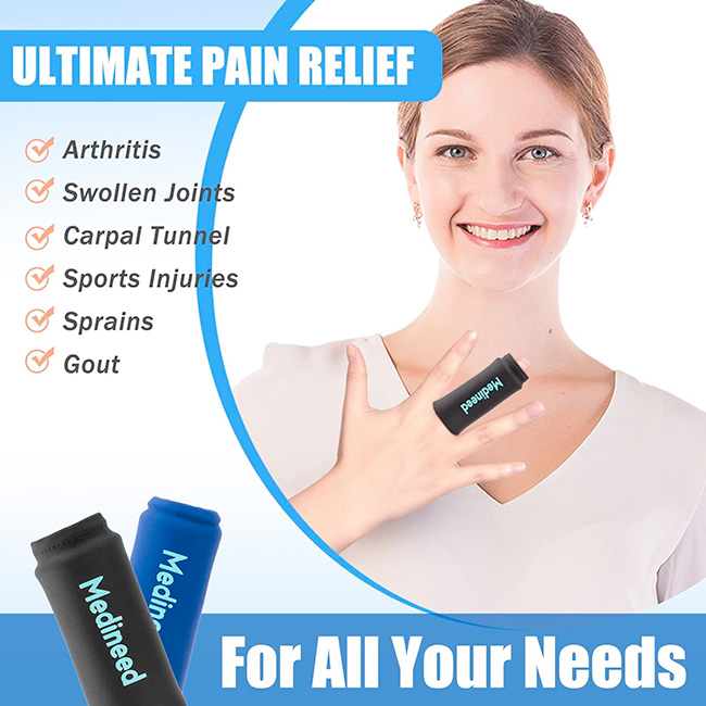 Medineed Finger Ice Pack Compresas Frías para Dedos, Alivio del Dolor y la Inflamación (Pack de 2) - Imagen 2