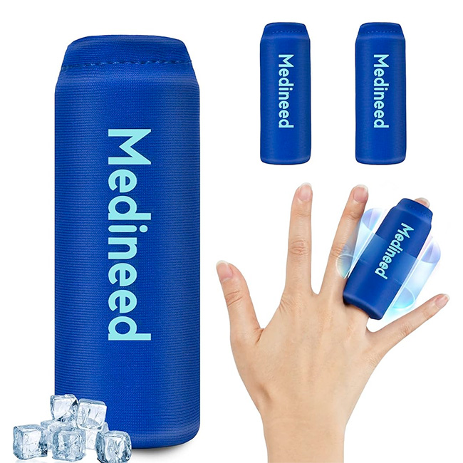 Medineed Finger Ice Pack Compresas Frías para Dedos, Alivio del Dolor y la Inflamación (Pack de 2)