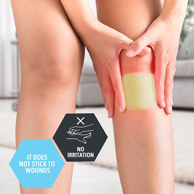 MedPride Hydrocolloid Dressing 4”x4” Apósitos Hidrocoloides Ultrafinos Estériles para Cortes y Heridas - Imagen 5