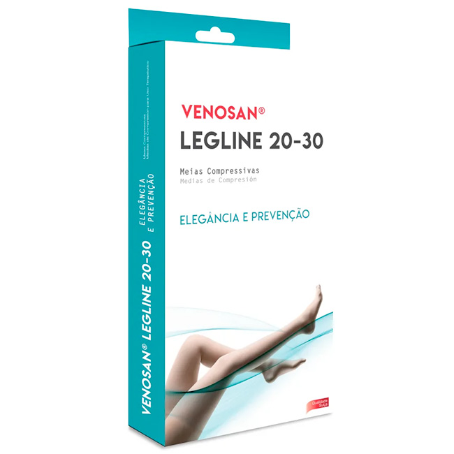 Venosan Legline 20-30 mmHg Medias de Compresión hasta la Rodilla (Punta Abierta) | Prevención y Elegancia