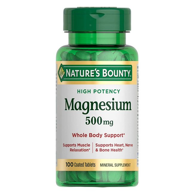 Nature’s Bounty Magnesium 500mg 100 Tabletas