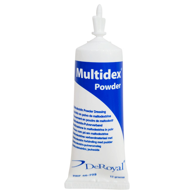 Multidex Powder – Polvo de Maltodextrina para el Manejo de Heridas (12 g)