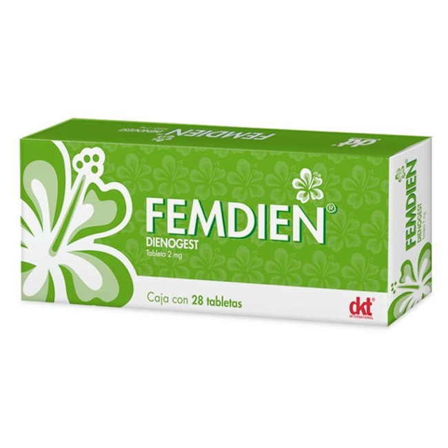 Femdien Dienogest 2mg – Caja con 28 Tabletas