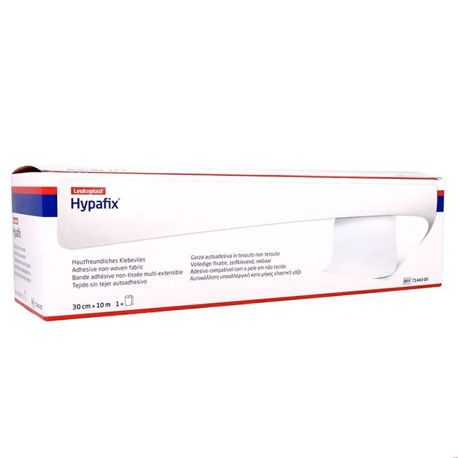 Leukoplast Hypafix 30cmx10m | Cinta Adhesiva de Retención para Apósitos | Rollo