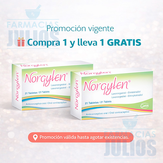 Norgylen® Anticonceptivo Oral 21 Tabletas Recubiertas
