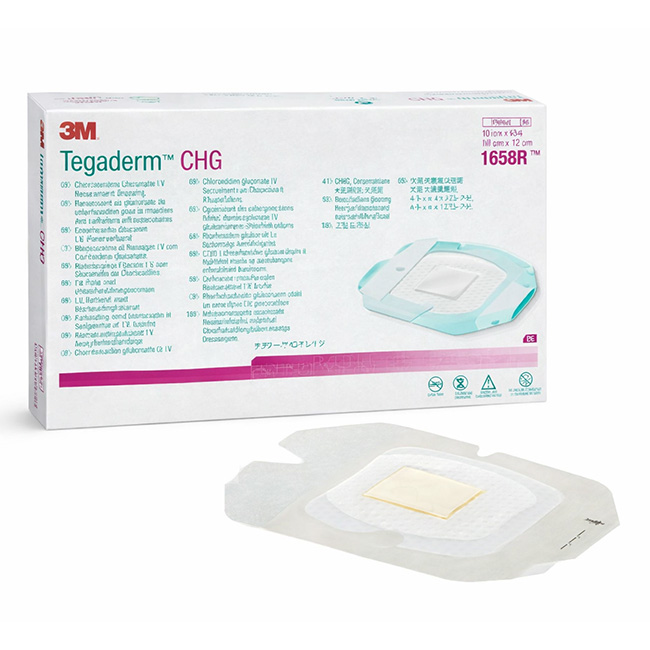 3M Tegaderm CHG 1658R | Apósito Transparente con Clorhexidina 10x12cm