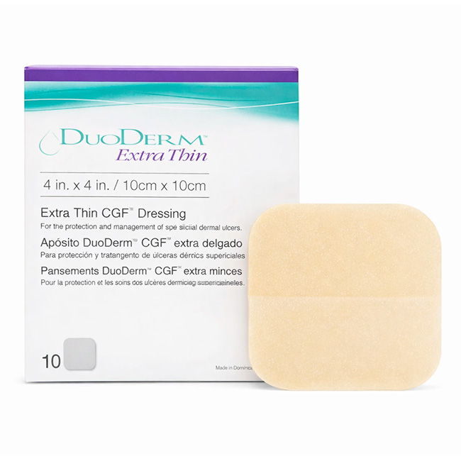 Apósito Hidrocoloide DuoDERM Extra Thin CGF 10×10cm – ConvaTec