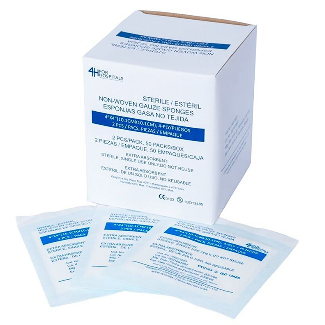Gasa Estéril No Tejida 4x4 – 4 Pliegos | Extra Absorbente (Unidad)