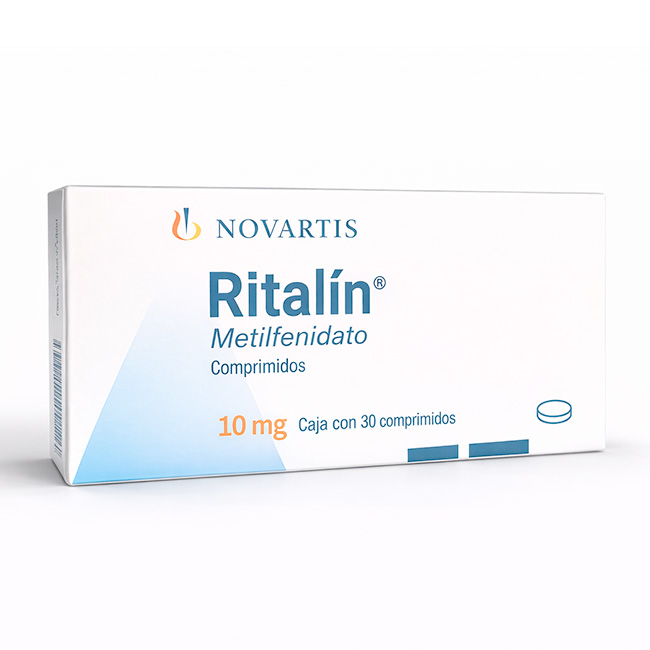Ritalín® Metilfenidato 10mg – Caja con 30 Comprimidos | Novartis