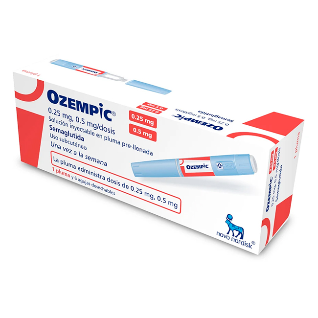 Ozempic Pluma 0.25mg/0.5mg – Semaglutida Inyectable DualDose