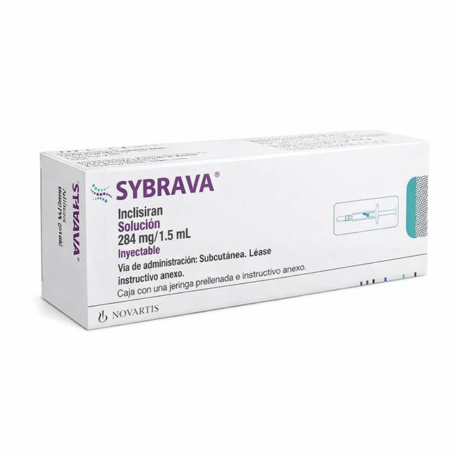 SYBRAVA Solución Inyectable Reducción de Colesterol LDL (Jeringa Prellenada)