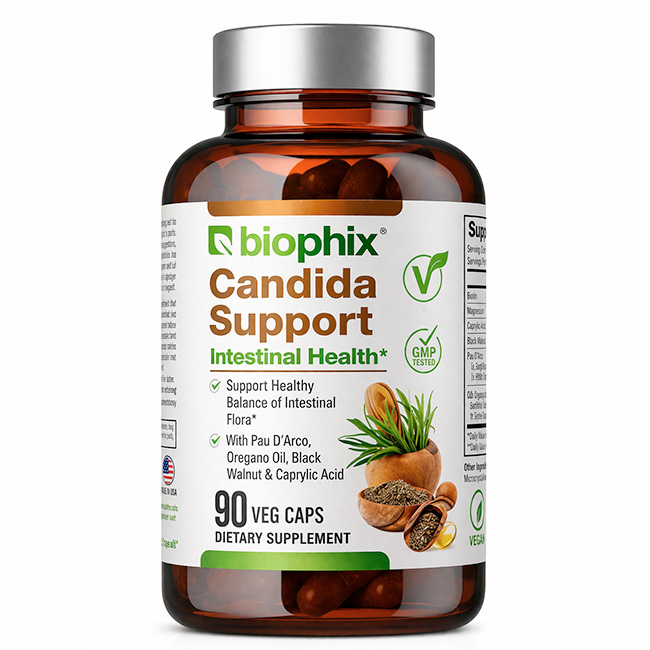 Biophix Candida Support | Intestinal Health (90 Veg Caps)