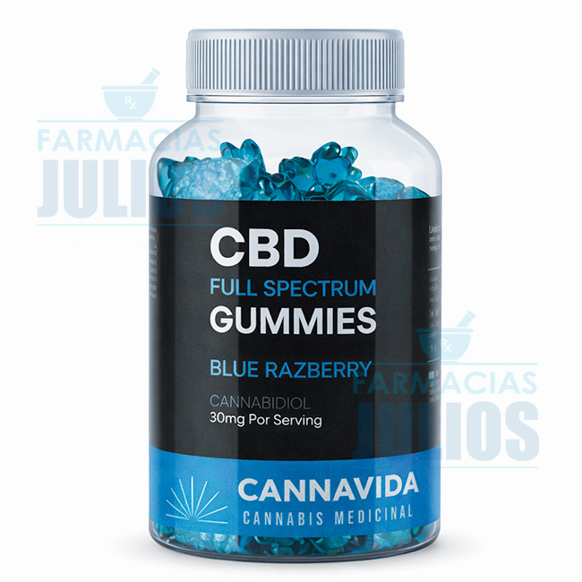 Cannavida | Gomitas de CBD 30 Unidades sabor Blue Razberry Full Spectrum