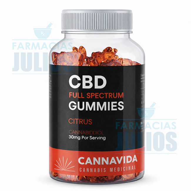 Cannavida | Gomitas de CBD 30 Unidades sabor Citrus Full Spectrum