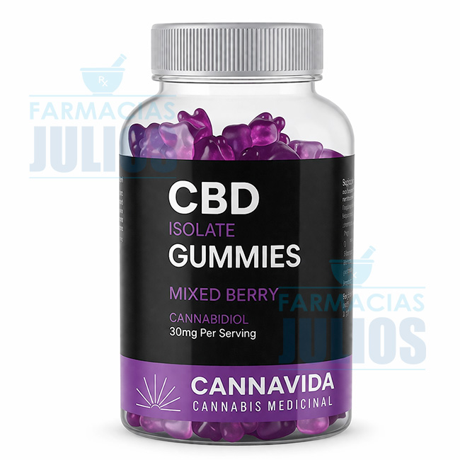 Cannavida | Gomitas de CBD 30 Unidades sabor Mixed Berry | Isolate
