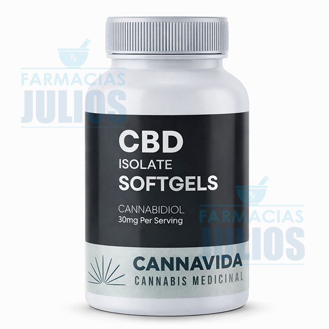 Cannavida | Cápsulas Blandas de Cannabidiol (30 Softgels) | Isolate