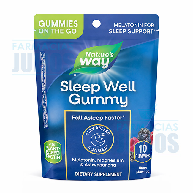 Nature’s Way Gomitas para Dormir | Sabor Frutos Rojos