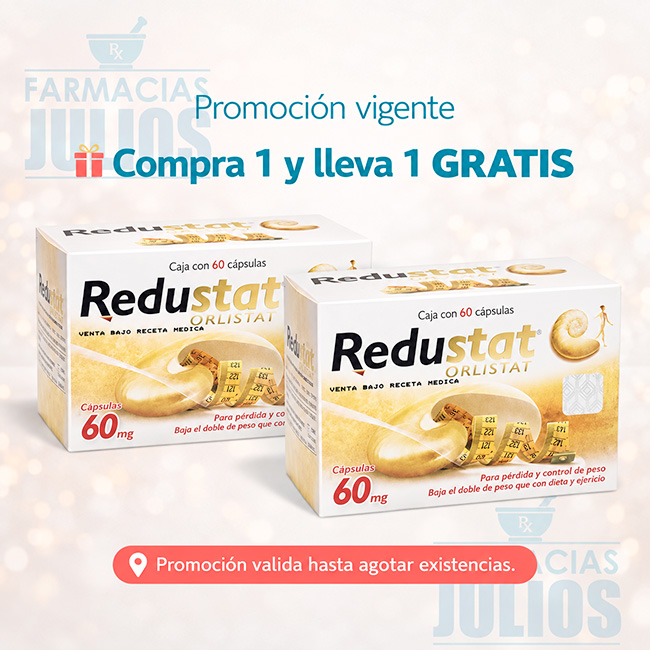 Redustat® Orlistat 60mg | Caja con 60 Cápsulas para Pérdida de Peso