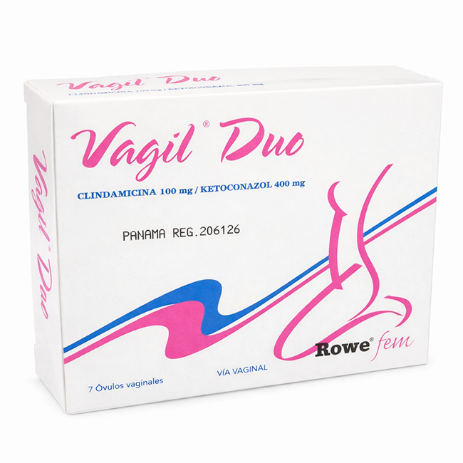 Vagil Duo Óvulos Vaginales | Clindamicina + Ketoconazol
