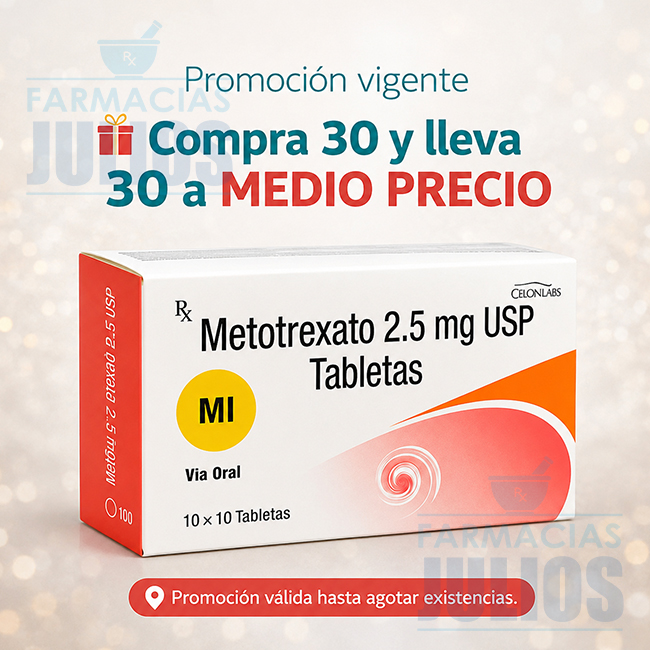 Metotrexato 2.5mg USP Tabletas Celon Labs | Promoción Especial