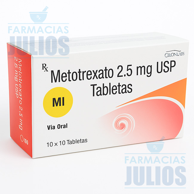 Metotrexato 2.5mg USP Tabletas Celon Labs | Antimetabolito e Inmunosupresor Oral