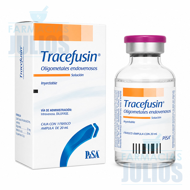 Tracefusin Frasco 20 ml Oligometales Endovenosos Solución Inyectable – Nutrición Parenteral Intravenosa