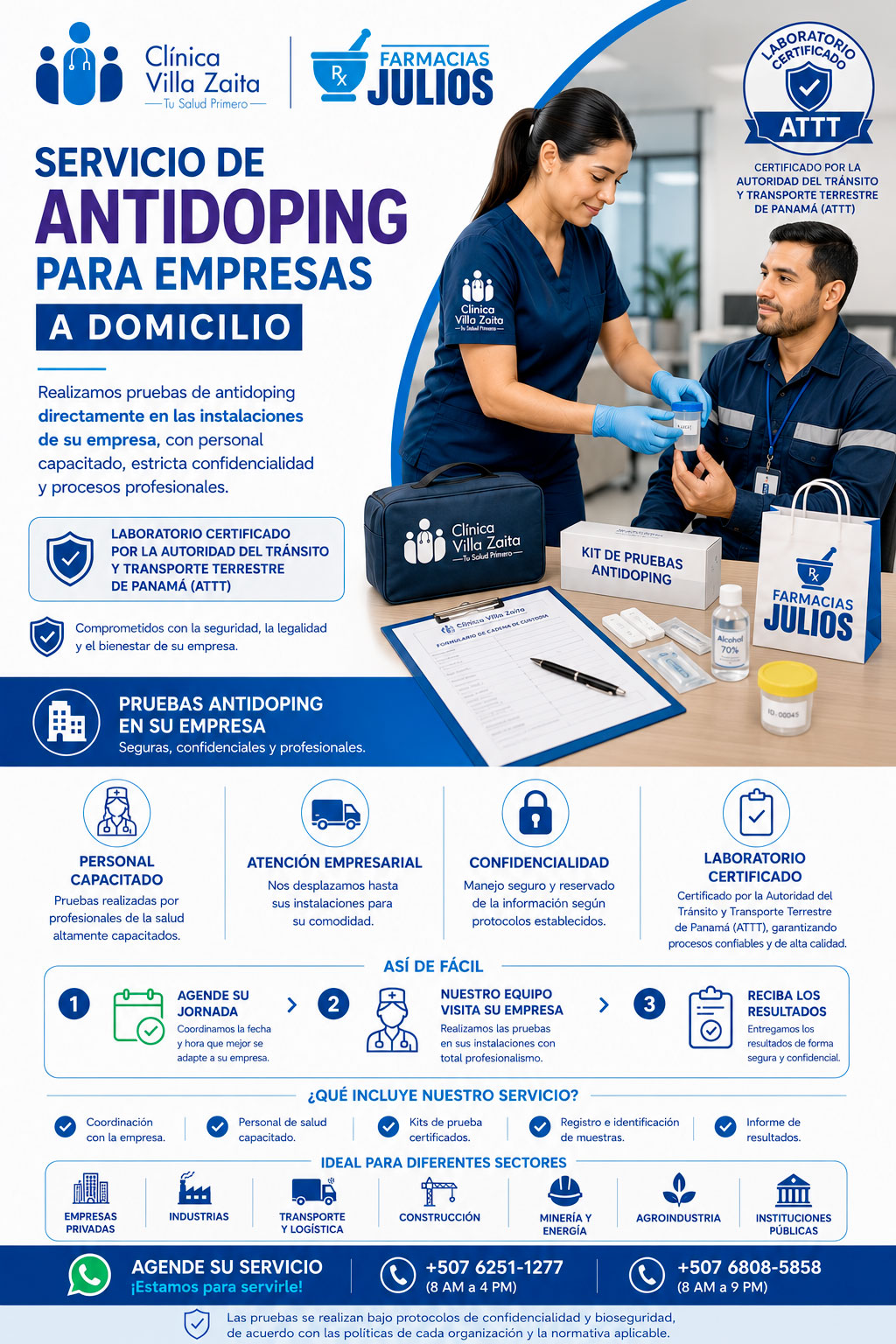 Servicio de Antidoping para Empresas a Domicilio