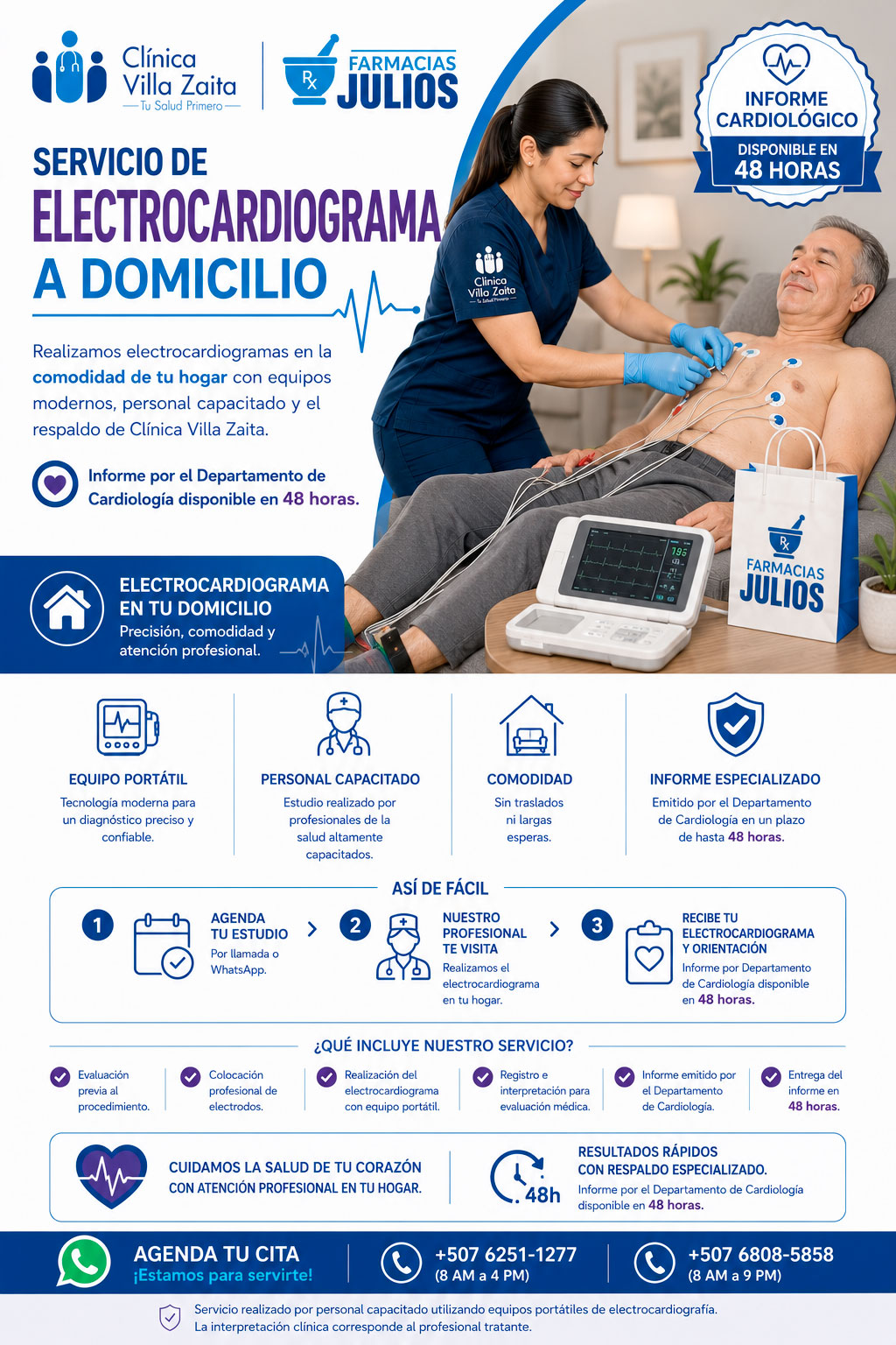 Servicio de Electrocardiograma a Domicilio