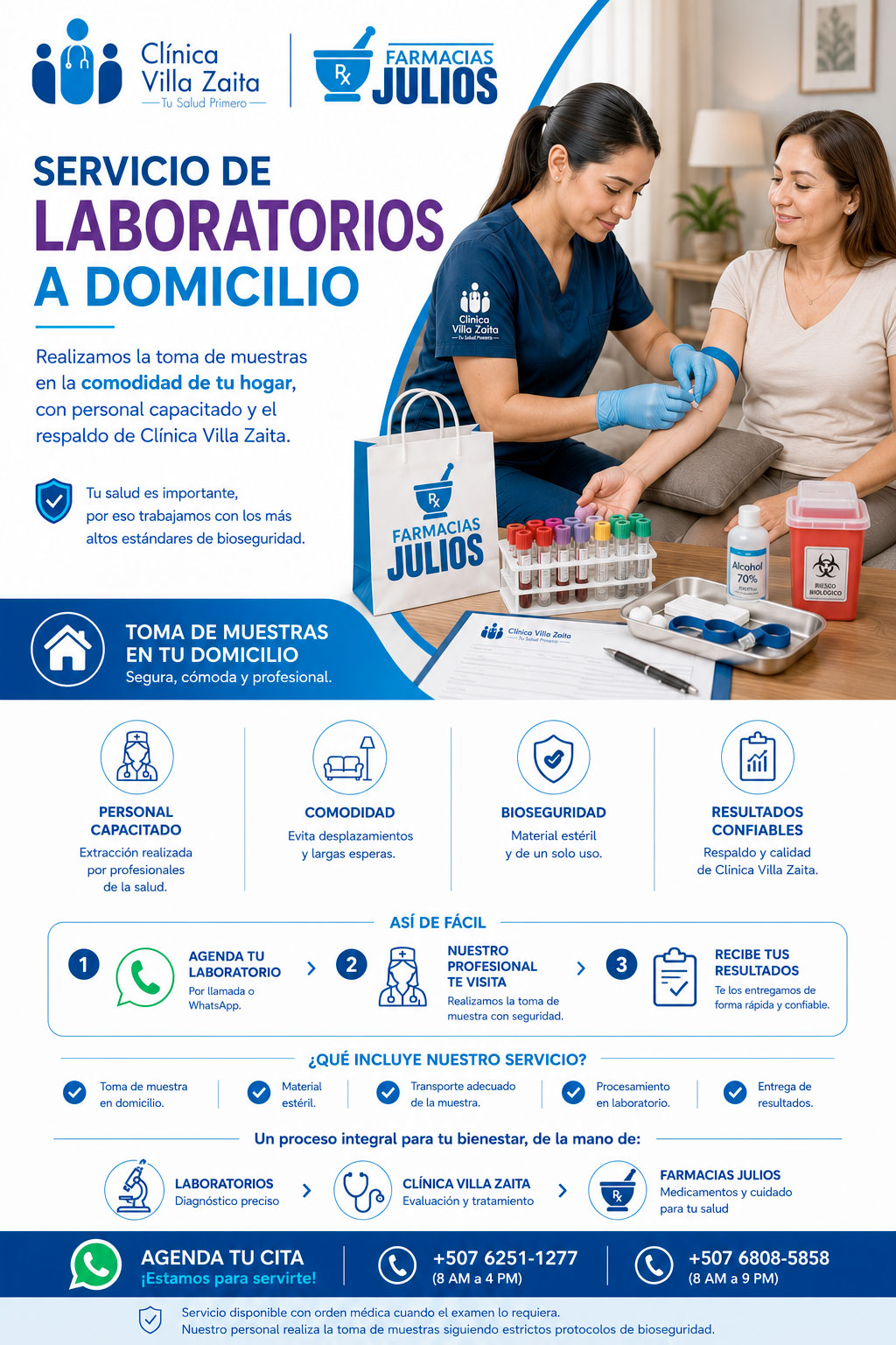 Servicio de Laboratorios a Domicilio