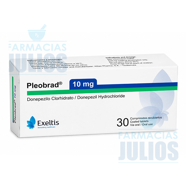 Pleobrad® 10mg (Donepezilo Clorhidrato) | Comprimidos Recubiertos