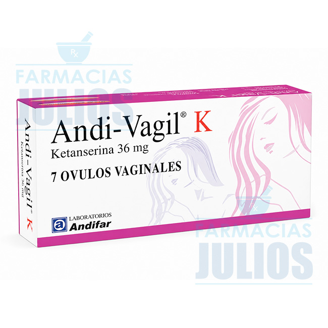 Andi-Vagil K Ketanserina 36 mg – 7 Óvulos Vaginales