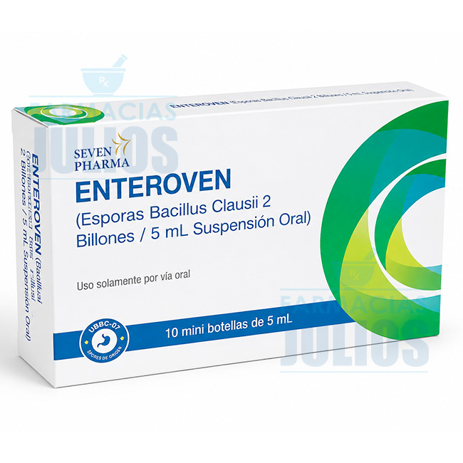 Enteroven® Bacillus Clausii 2 Billones / 5mL Suspensión Oral