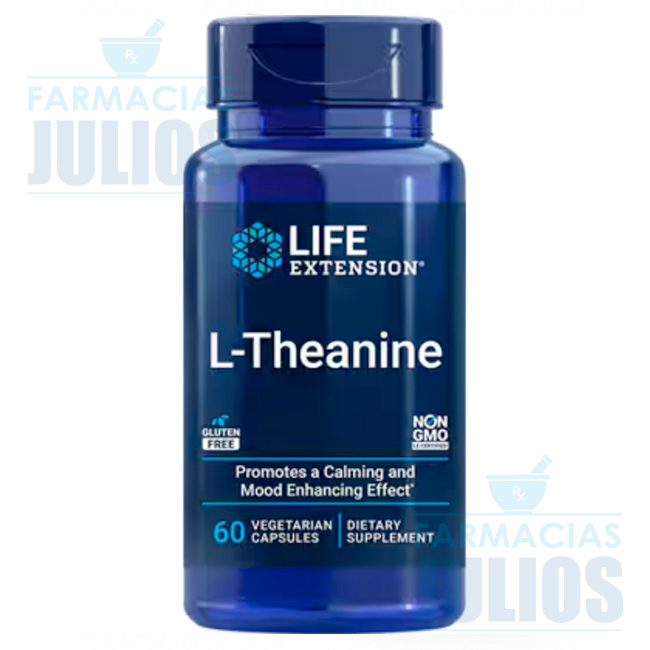 L-Theanine 100 mg Life Extension – 60 Cápsulas Vegetarianas