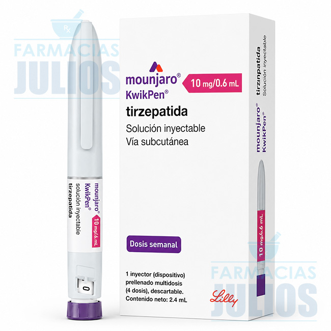 Mounjaro® KwikPen 10mg Tirzepatida – Solución Inyectable
