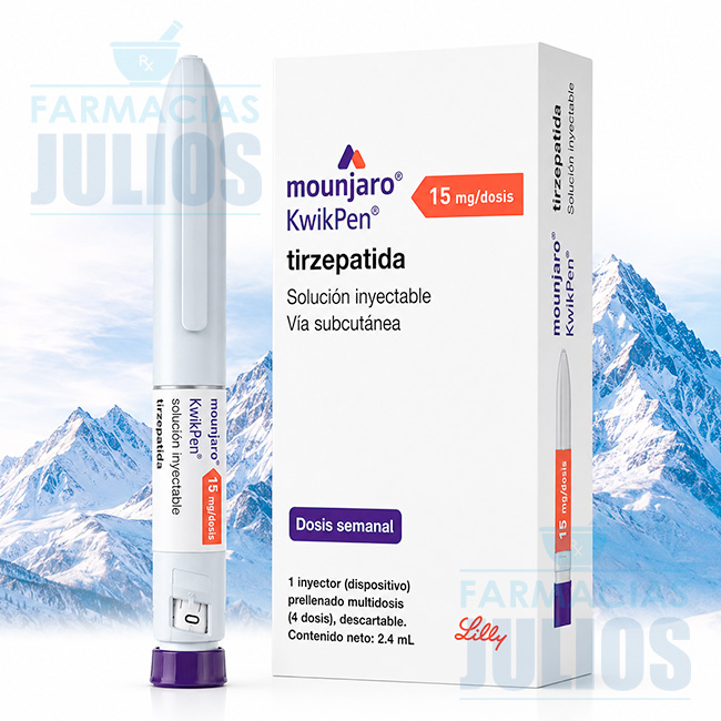 Mounjaro® KwikPen 15mg Tirzepatida – Solución Inyectable
