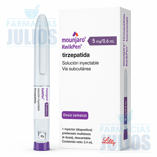 Mounjaro® KwikPen 5mg Tirzepatida – Solución Inyectable