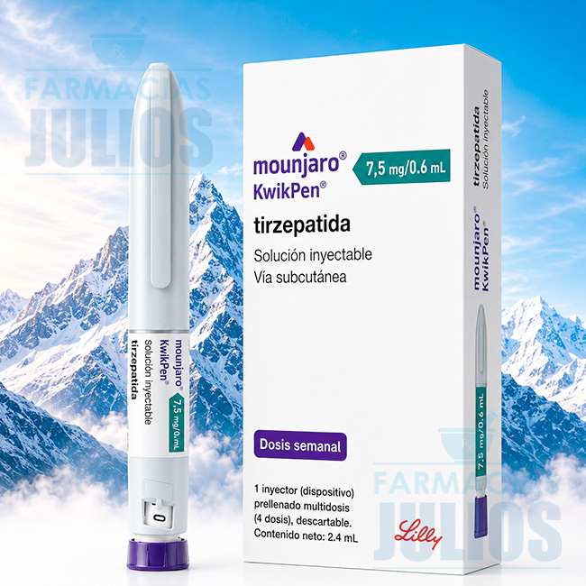 Mounjaro® KwikPen 7.5mg Tirzepatida – Solución Inyectable