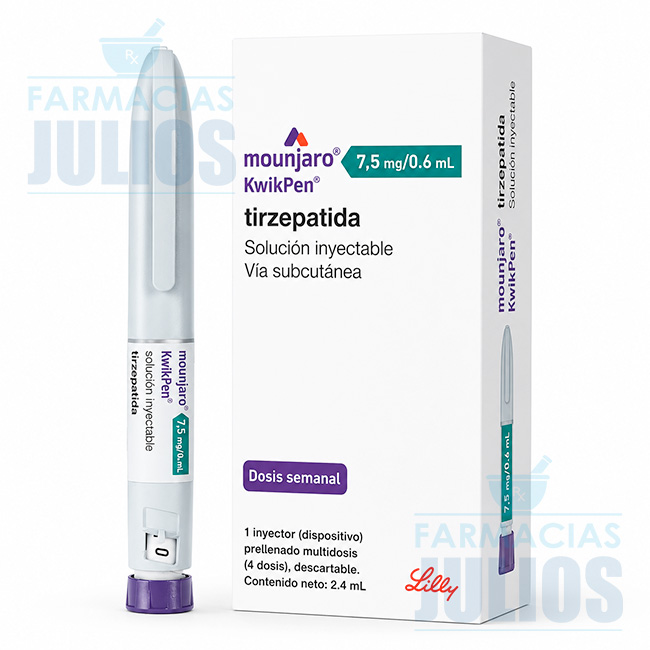 Mounjaro® KwikPen 7.5mg Tirzepatida – Solución Inyectable