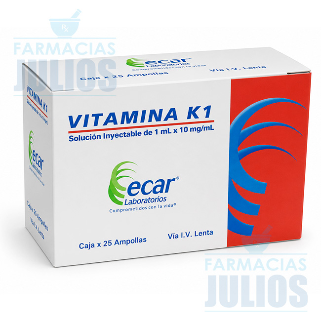 Vitamina K1 10mg/mL Solución Inyectable 1mL