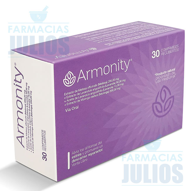 Armonity® 30 Comprimidos – Melissa, Lavanda y Moringa para Estrés y Descanso - Imagen 2